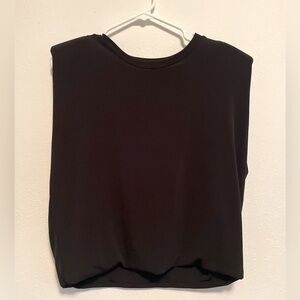 Lanston Black Sleeveless Top